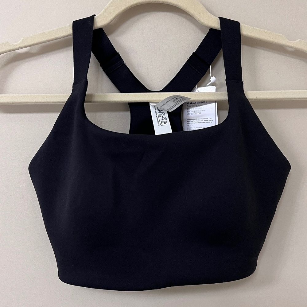 LULULEMON ULTRALU SQUARE NECK SPORTS BRA - BLACK